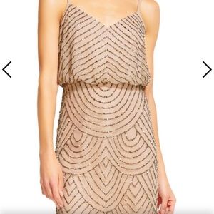 Adrianna Papell ~ sequin blouson dress ~ worn once